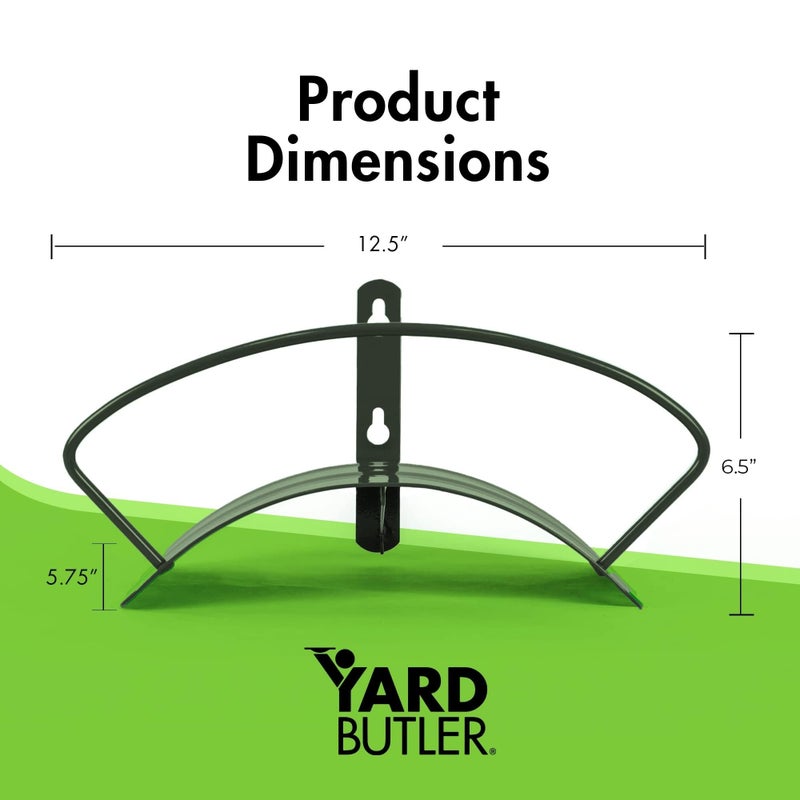 Yard Butler حامل خرطوم حائط ديلوكس Yard Butler IHCWM-1، 5/8"، تشطيب فيردغريس المتآكل - Image 2